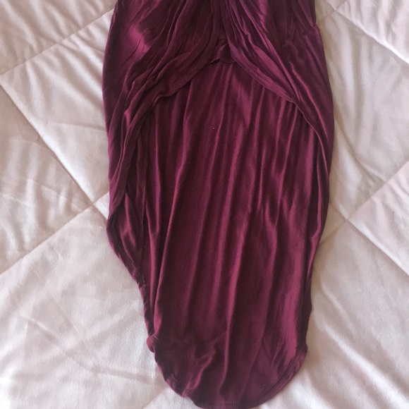 Burgundy hi low tube top - Picture 3 of 3
